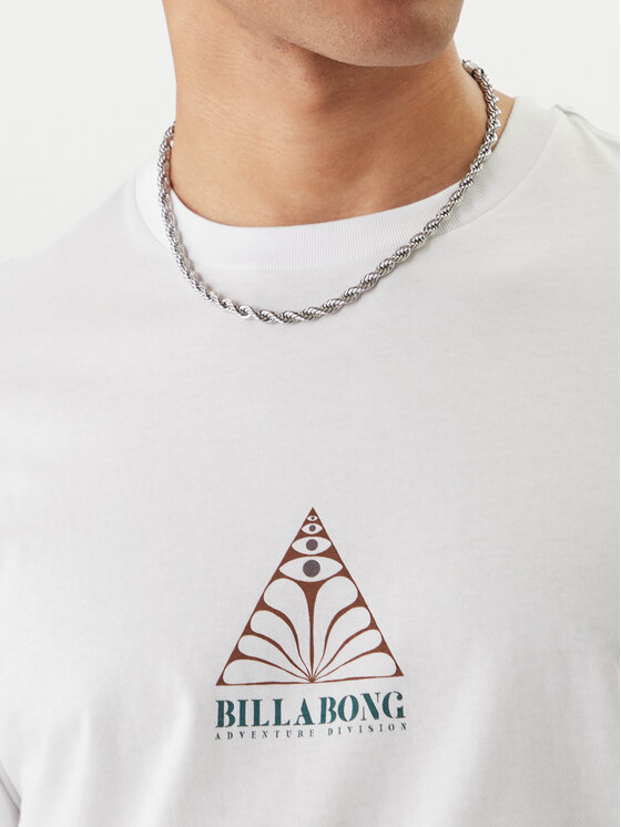 Billabong Billabong T-Shirt Floating EBYZT00387 Biały Regular Fit