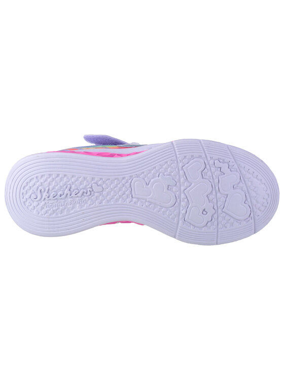 Skechers Skechers Sneakersy Skechers Flutter Heart Lights-Groovy Swirl Różowy