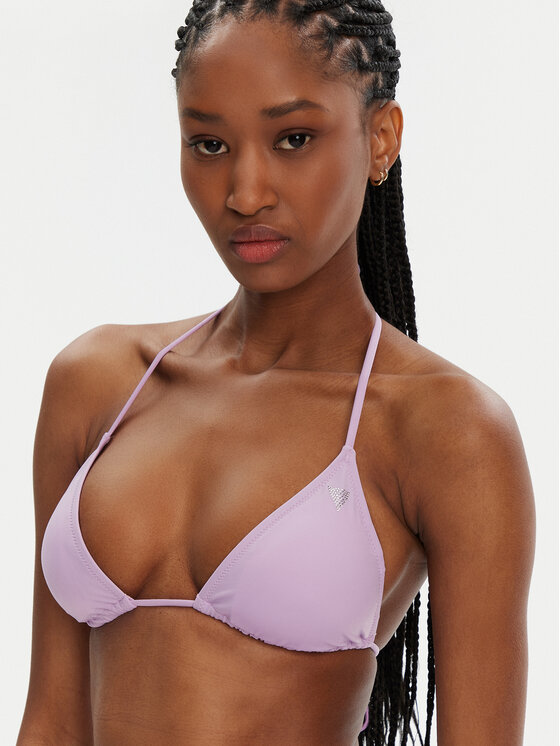 Guess Guess Bikini partea de sus E4GJ00 LY00K Violet Regular Fit