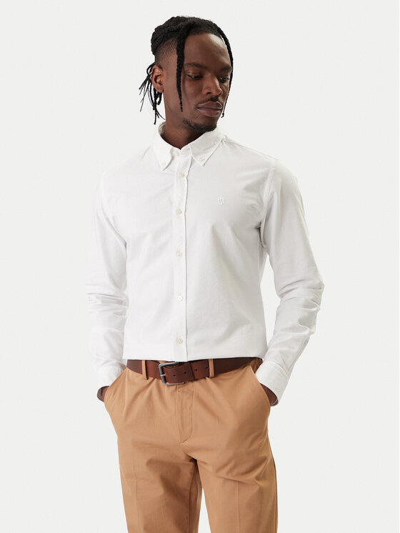 BOSS BOSS Риза H-Roan 50555920 Бял Slim Fit