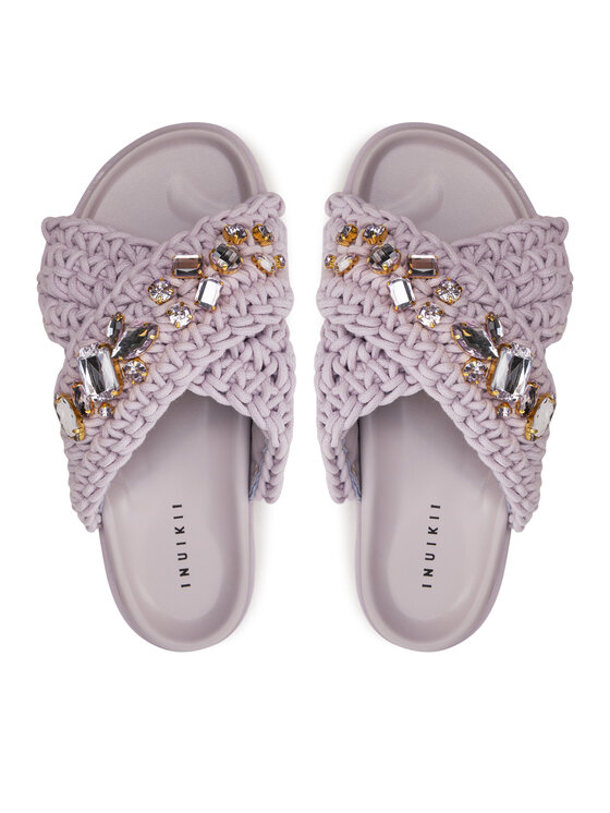 Inuikii Inuikii Шльопанці Woven Stones 70104-106 Фіолетовий