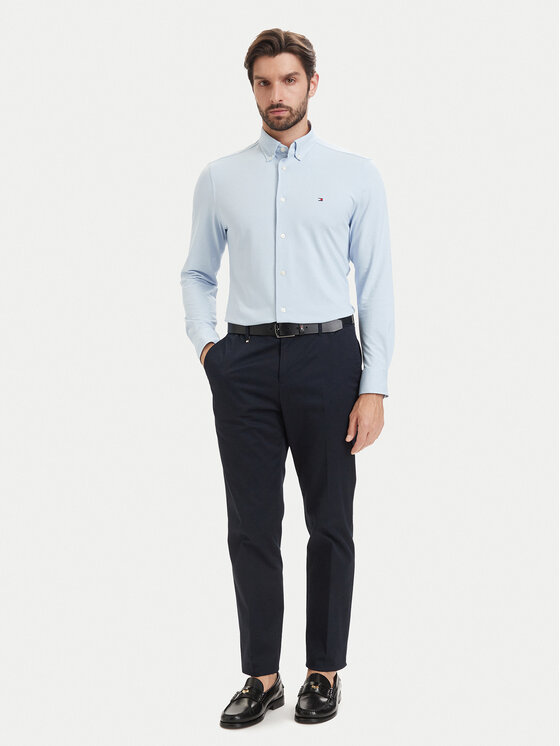 Tommy Hilfiger Tommy Hilfiger Πουκάμισο MW0MW43433 Ανοιχτό μπλε Regular Fit