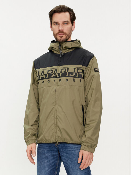 Napapijri Napapijri Kevad-sügis jope A-Raymi NP0A4IB7 Roheline Regular Fit
