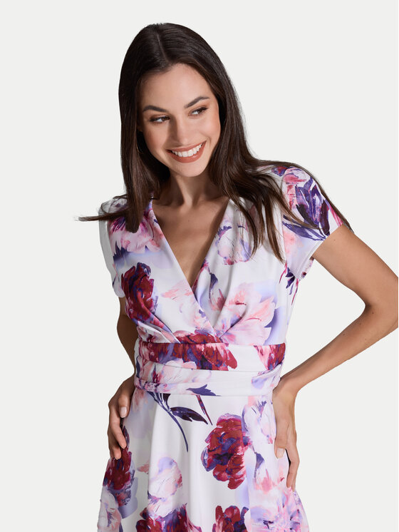 Swing Swing Sukienka koktajlowa 5AI12700 Kolorowy Regular Fit
