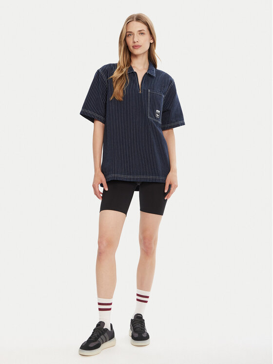 adidas adidas Polo Wabash JW0169 Tamnoplava Loose Fit