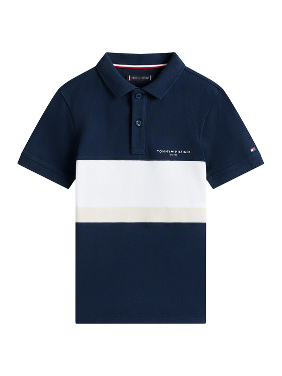 Tommy Hilfiger Tommy Hilfiger Tricou polo KB0KB10383 Bleumarin Regular Fit