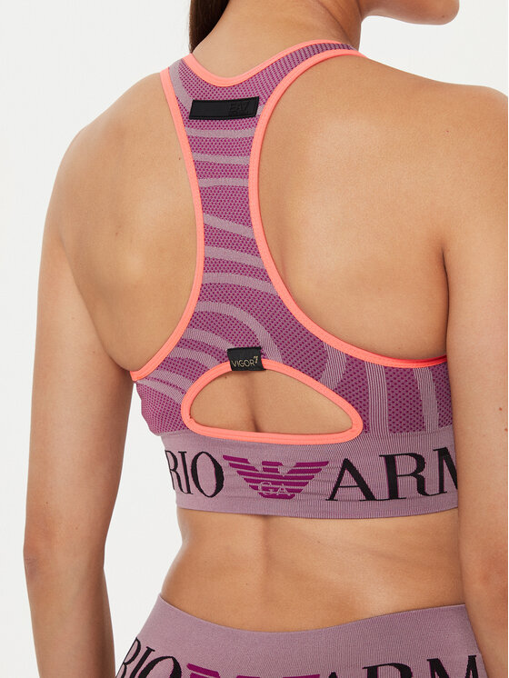 EA7 Emporio Armani EA7 Emporio Armani Biustonosz sportowy 6DTH51 TJDGZ 2305 Fioletowy
