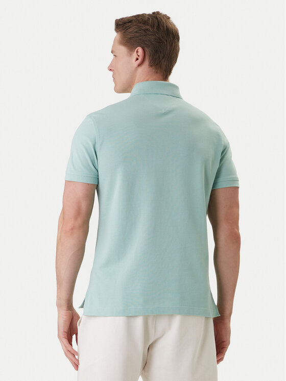 Tommy Hilfiger Tommy Hilfiger Тениска с яка и копчета 1985 MW0MW17771 Зелен Slim Fit