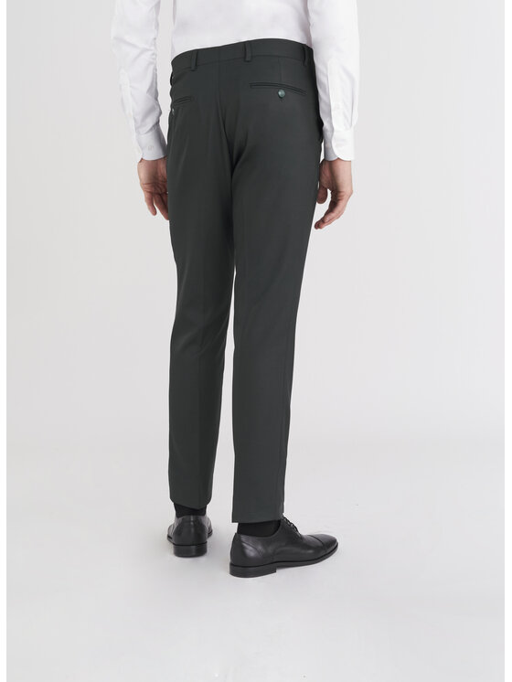 Pako Lorente Pako Lorente Spodnie garniturowe P24SF-6G-019 Zielony Slim Fit