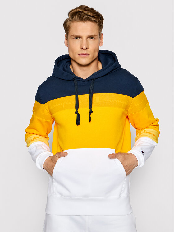 Champion Champion Μπλούζα Ombre Stripe 215946 Κίτρινο Regular Fit