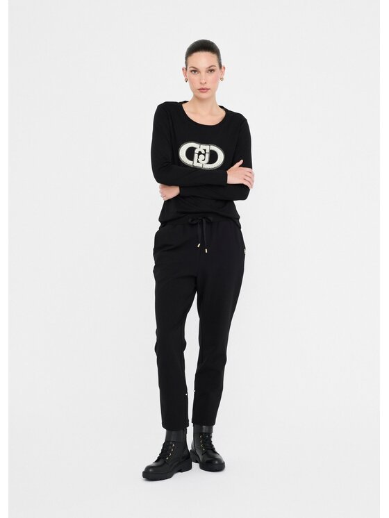Liu Jo Liu Jo T-Shirt TF5299JS923N9785 Czarny Regular Fit