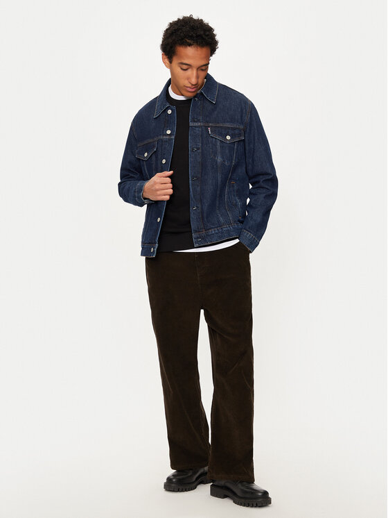 Schott NYC Schott NYC Jeansová bunda TRUCKS Tmavomodrá Regular Fit