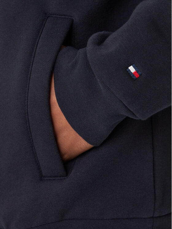 Tommy Hilfiger Tommy Hilfiger Mikina Arch Stand MW0MW41425 Tmavomodrá Regular Fit