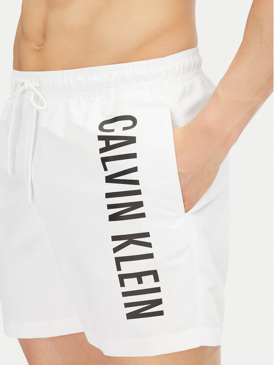 Calvin Klein Swimwear Calvin Klein Swimwear Pantaloni scurți pentru înot KM0KM01092 Alb Regular Fit