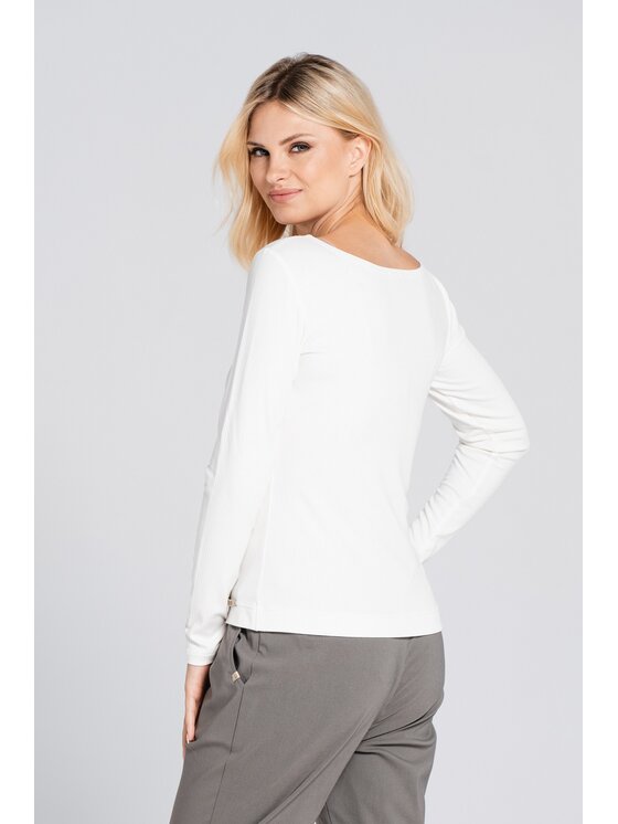 Look Made With Love Look Made With Love Bluzka Bluzka biała Mimi Look 107 Biały Classic Fit