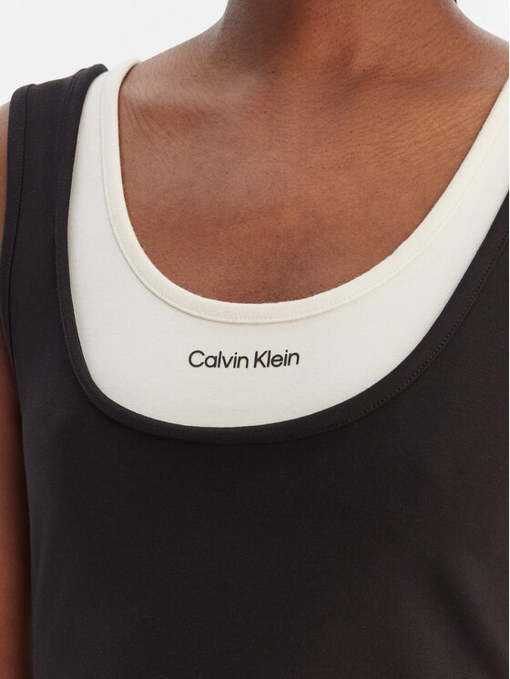 Calvin Klein Jeans Calvin Klein Jeans Sukienka codzienna LV047E220G Czarny Slim Fit