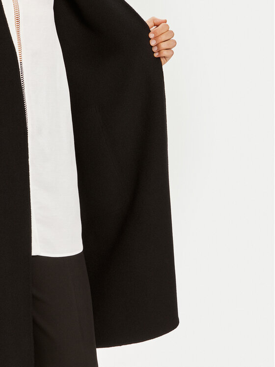 Weekend Max Mara Weekend Max Mara Palton de lână 2425016011 Negru Regular Fit