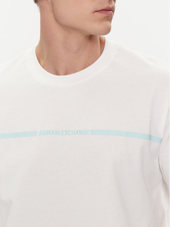 Armani Exchange Armani Exchange T-Shirt 3DZTLG ZJ9JZ 1116 Biały Regular Fit