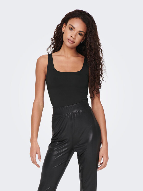 ONLY ONLY Top Lea 15278090 Negru Regular Fit