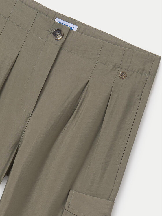 Mayoral Mayoral Spodnie materiałowe 6536 Zielony Relaxed Fit
