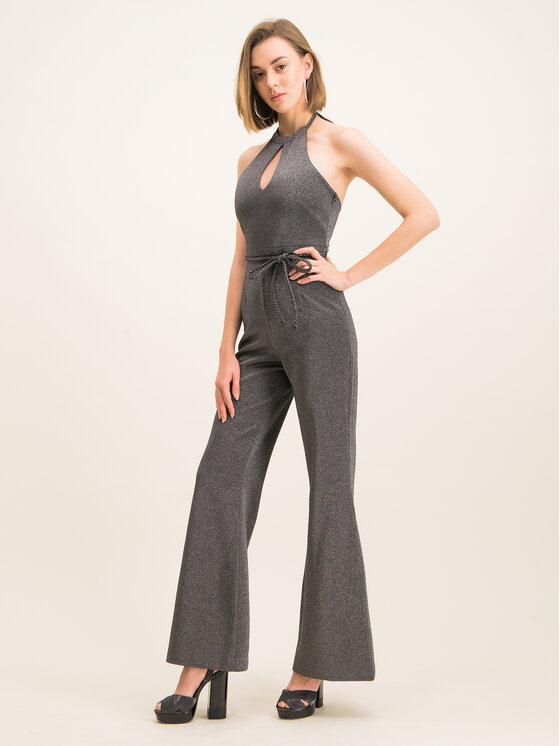 Tommy Hilfiger Tommy Hilfiger Ολόσωμη φόρμα ZENDAYA Halterneck Lx WW0WW26390 Ασημί Regular Fit