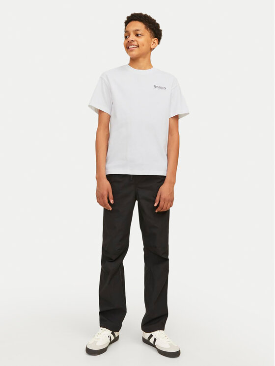 Jack&Jones Junior Jack&Jones Junior Marškinėliai Bronx Square 12263185 Balta Loose Fit