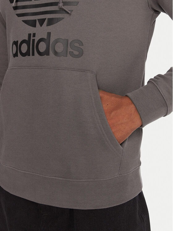 adidas adidas Felpa adicolor Classics Trefoil JY3765 Grigio Regular Fit