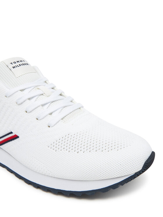 Tommy Hilfiger Tommy Hilfiger Sneakersy New Runner Eva Corpo Knit FM0FM05648 Bílá