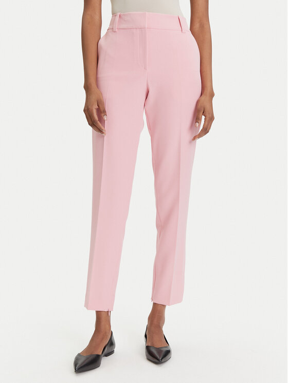 HUGO HUGO Pantaloni din material Hedima-1 50544742 Roz Slim Fit