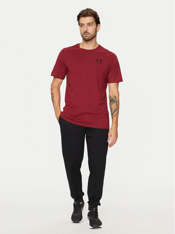Under Armour Under Armour Тишърт Ua M Sportstyle Lc Ss 1326799 Бордо Loose Fit