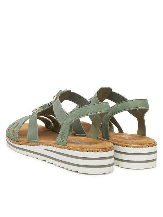 Rieker Rieker Sandali V0649-52 Zelena