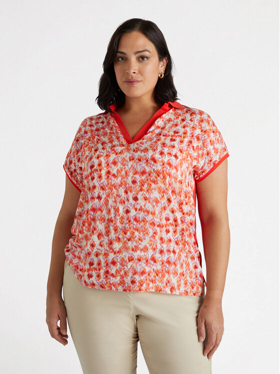Fiorella Rubino Fiorella Rubino T-shirt G030L008631N0S1 Arancione Regular Fit