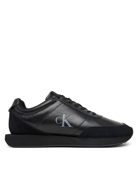 Calvin Klein Calvin Klein Sneakers Retro Runner Ess Lth-Sue HW0HW03248 Negru