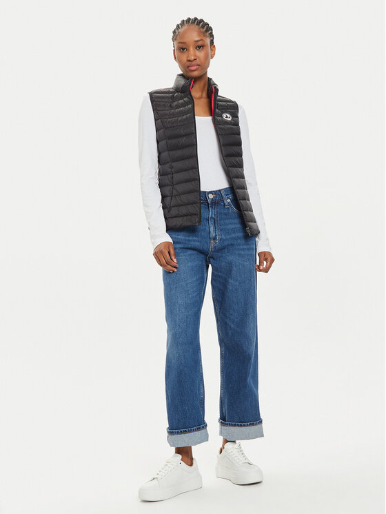 Jott Jott Ujjatlan Seda P000WDOW04 Fekete Slim Fit