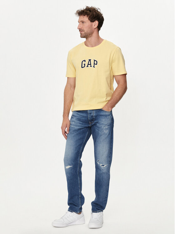 Gap Gap T-shirt 570044-10 Žuta Regular Fit
