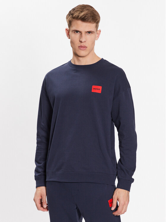 Hugo Bluză 50490291 Bleumarin Relaxed Fit