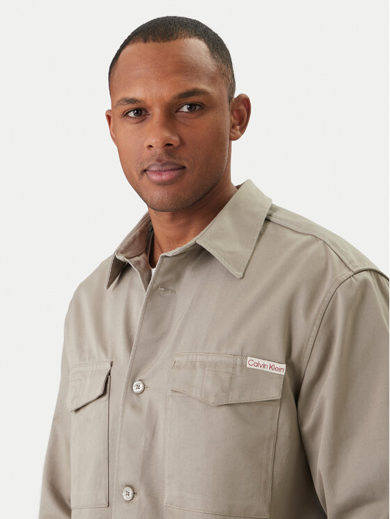 Calvin Klein Jeans Calvin Klein Jeans Košulja Utility LV04RF408G Bež Relaxed Fit
