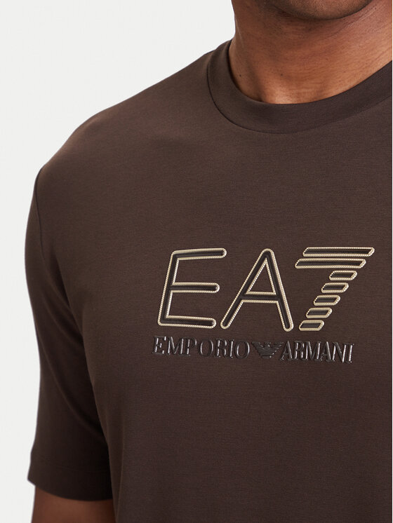 EA7 Emporio Armani EA7 Emporio Armani T-Shirt 7M002239 AF13739 U6027 Braun Regular Fit