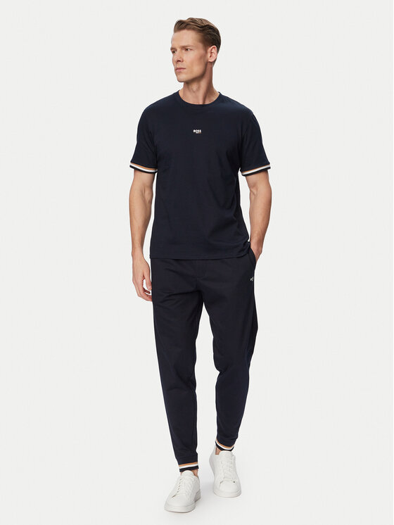 BOSS BOSS Тишърт Iconic 50557198 Тъмносин Regular Fit