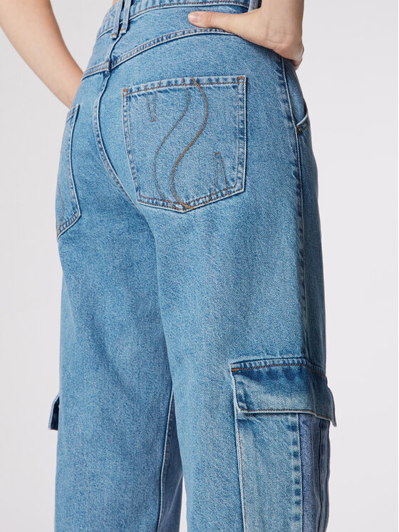 Simple Simple Джинси SPDJ503-01 Голубий Relaxed Fit