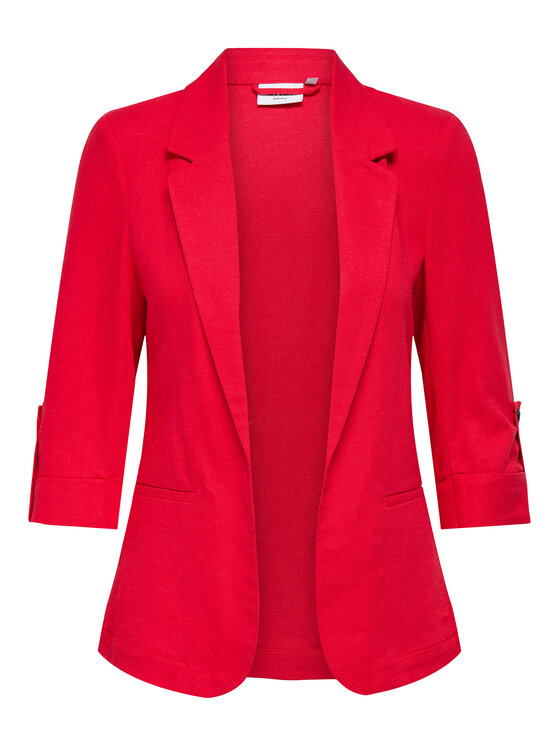 ONLY ONLY Švarkas Caro 15312199 Raudona Loose Fit