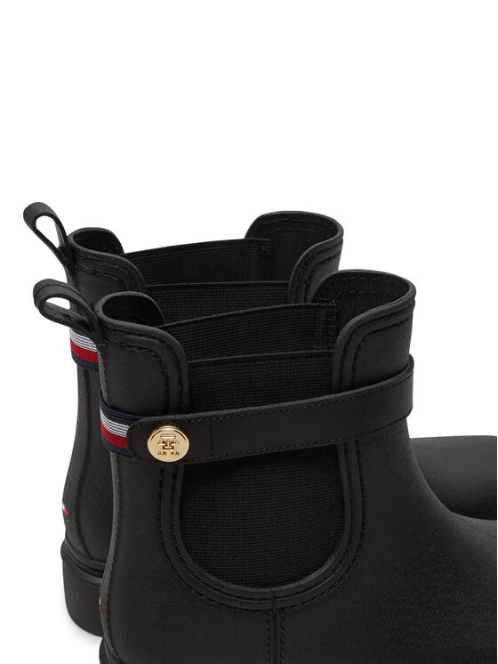 Tommy Hilfiger Tommy Hilfiger Gummistiefel Th Stud Rubberised Rainboot FW0FW08168 Schwarz