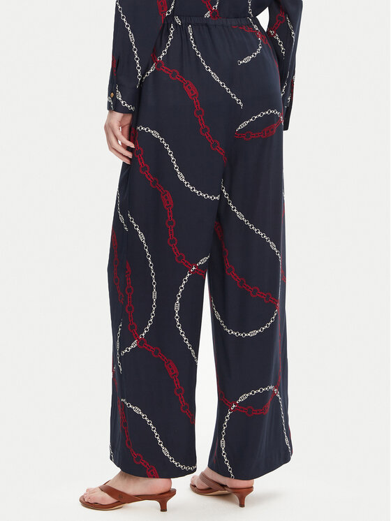 Tommy Hilfiger Tommy Hilfiger Szövet nadrág WW0WW44542 Sötétkék Relaxed Fit