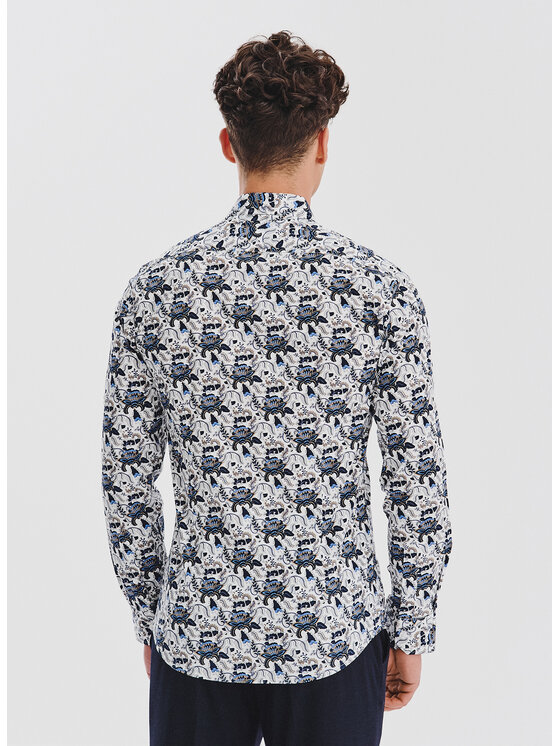 Pako Lorente Pako Lorente Koszula P25WN-1X-035 Biały Slim Fit