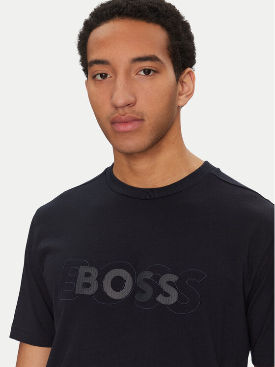 BOSS BOSS T-särk 50531271 Tumesinine Regular Fit