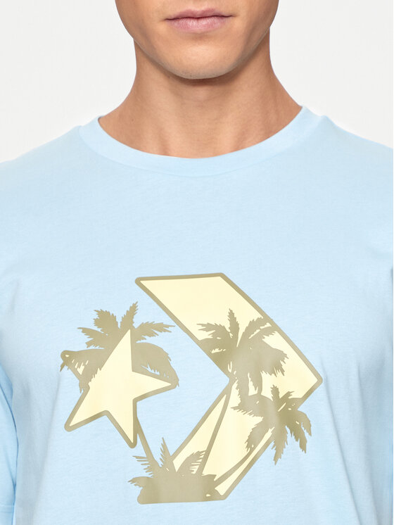 Converse Converse T-Shirt M Festival Star Chev Tee 10026417-A03 Modrá Regular Fit