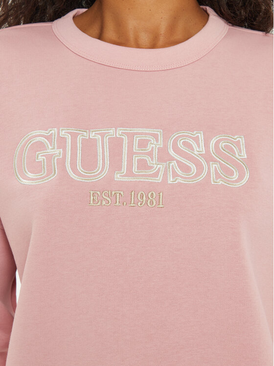 Guess Guess Majica dugih rukava V4BQ03 KCHX0 Ružičasta Regular Fit