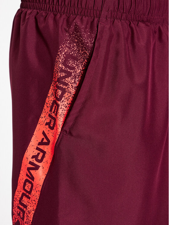 Under Armour Under Armour Αθλητικό σορτς Ua Woven Graphic Shorts 1370388 Μπορντό Loose Fit