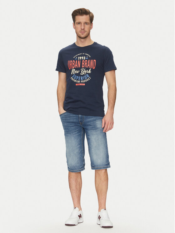 Blend Blend T-Shirt 20717759 Granatowy Regular Fit