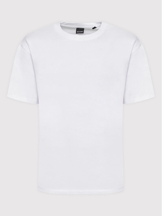 Only & Sons Only & Sons T-Shirt Fred 22022532 Bílá Relaxed Fit